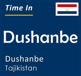 current time in dushanbe